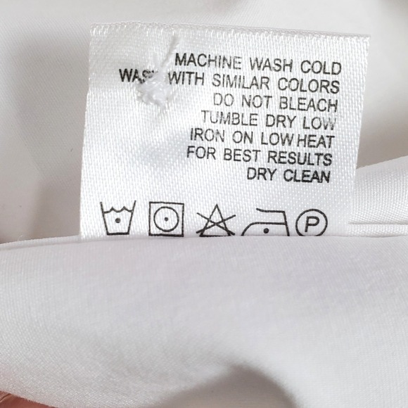 Alimens & Gentle Men's White  Button Up Shirt Large Long Sleeve NWTG - Picture 9 of 10